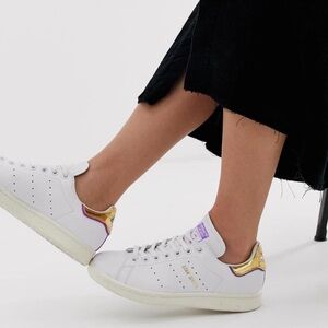 Brand new adidas Originals TFL Stan Smith in white and gold